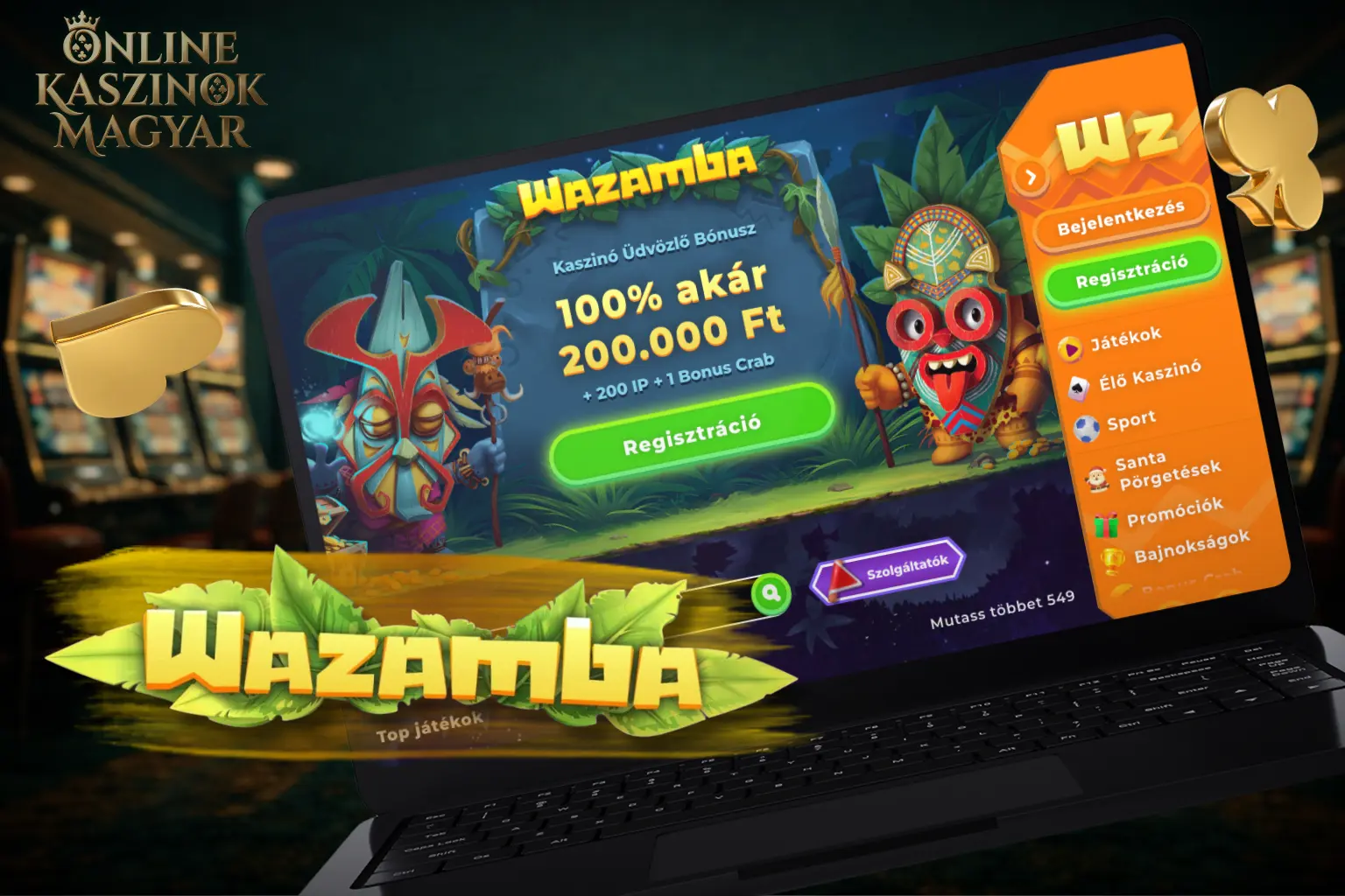 Wazamba - a legjobb magyar online kaszinó – az ország piacának egyik legjobbja